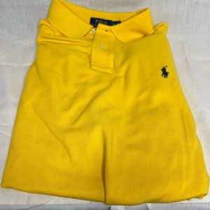 Polo Ralph Lauren Mens Custom Slim Fit Gold Short Sleeve Polo Shirt Size XL